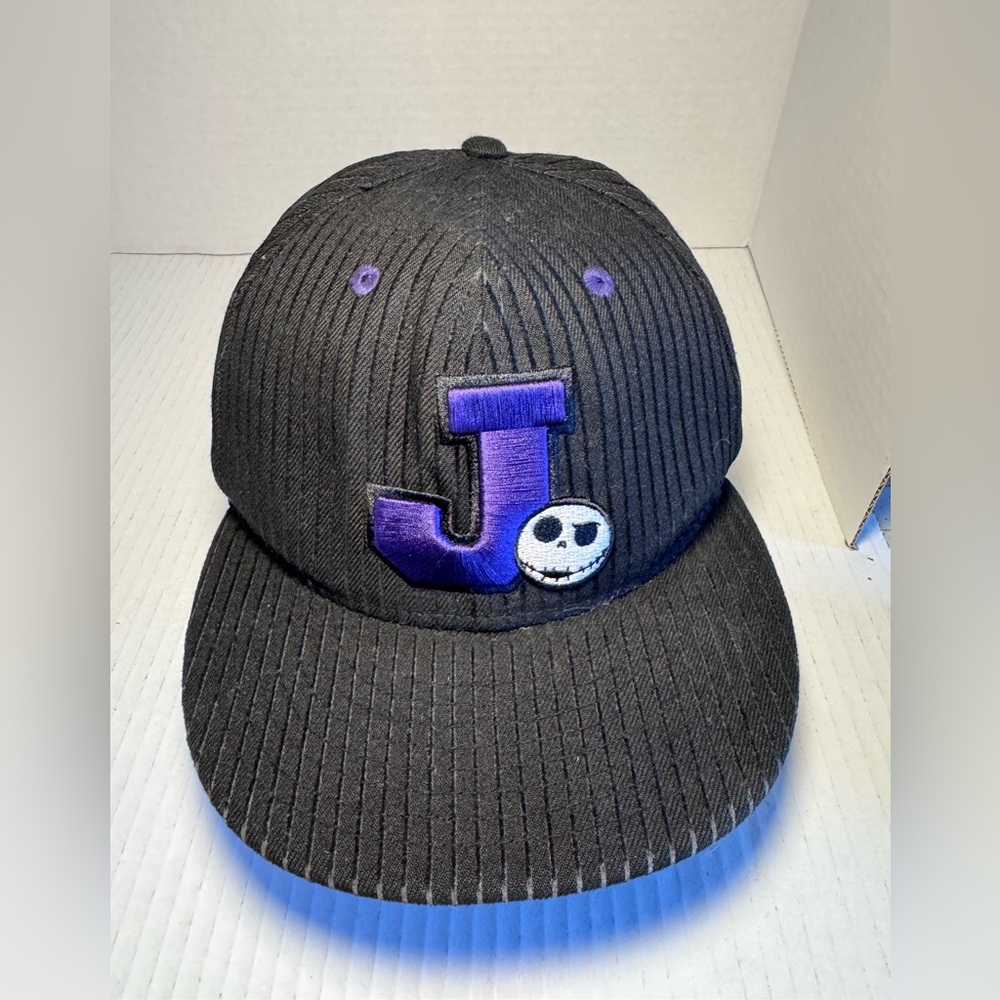 Disney New Era Nightmare Before Christmas Jack Cap Hat Bent Shown on Hat & Brim